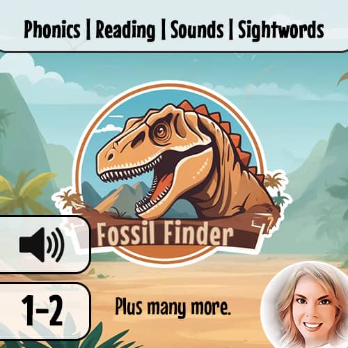 Album art for Fossil Finder: Phonics, Reading, Sounds